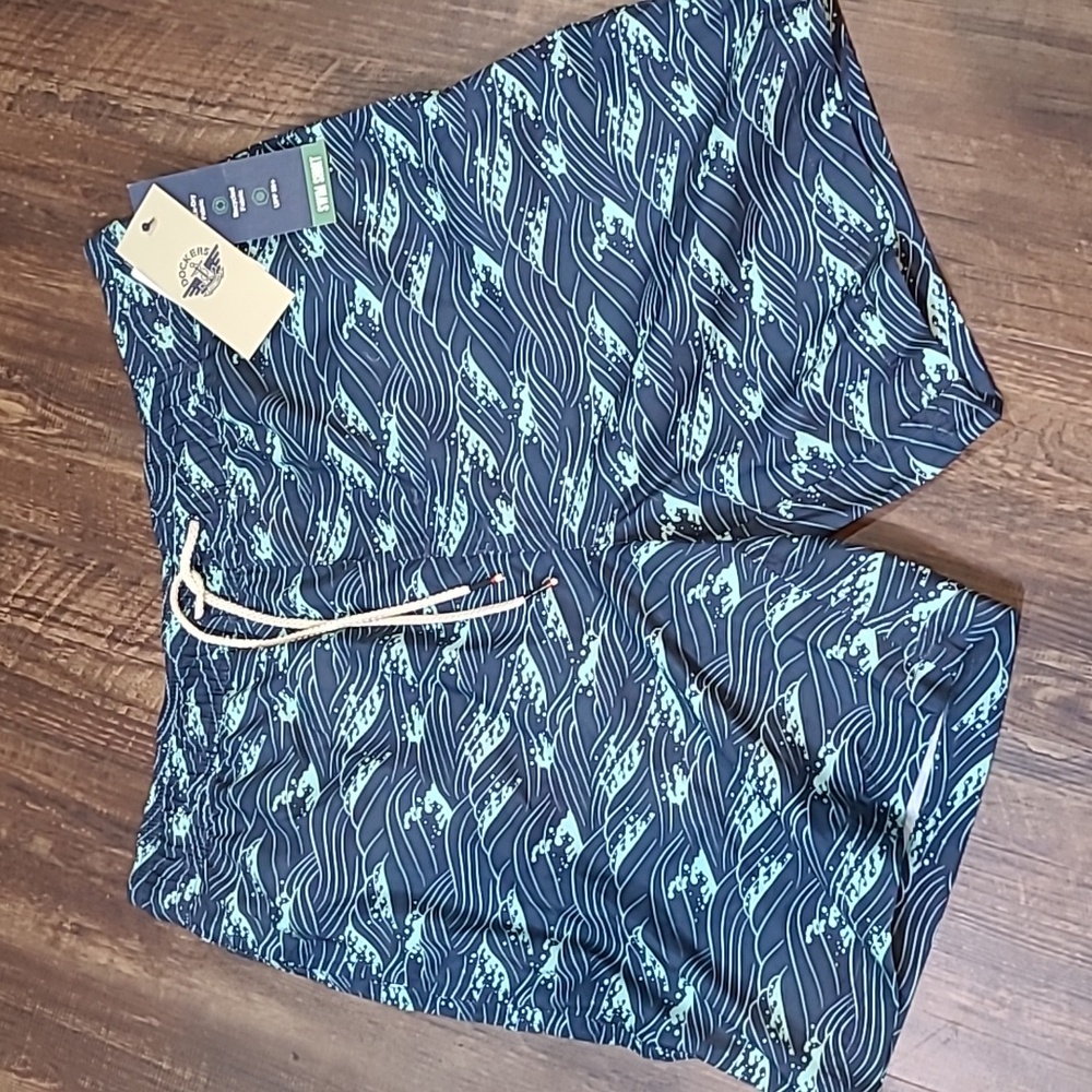 Dockers Harbor 7" Hamada wave Swim Trunks Short Small